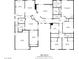 Detailed floor plan showcasing the layout of the house including room dimensions at 197 Ebb Tide Cir, Las Vegas, NV 89123