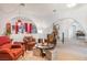 Open-concept living room featuring archways, comfortable seating, and plenty of space at 197 Ebb Tide Cir, Las Vegas, NV 89123