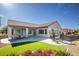This is a backyard that is landscaped and has outdoor seating at 2099 Mountain City St, Henderson, NV 89052