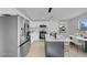 Modern kitchen featuring stainless steel appliances, sleek countertops, and ample cabinet space at 2801 Emmons Ave, North Las Vegas, NV 89030