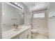 This bathroom features tiled counters, a vanity with a mirror, and a shower/tub combo at 5 Tarryall Ter, Henderson, NV 89074