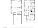 Detailed floor plan showcasing the layout of the first and second floors, highlighting bedrooms, baths, and living spaces at 53 Hoke Edward Ct, North Las Vegas, NV 89031