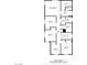 Detailed floor plan of the second floor of the home with bedrooms, bathrooms, laundry, and hall at 53 Hoke Edward Ct, North Las Vegas, NV 89031