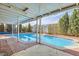 A spacious private pool offers an oasis in the backyard at 5317 Holmby Ave, Las Vegas, NV 89146