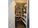 Pantry offers ample storage with well-organized shelving and easy access to kitchen essentials at 5466 Scotch Cap Dr, Las Vegas, NV 89122