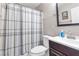 Clean bathroom featuring a toilet, modern faucet and shower/bath at 628 Carlos Julio Ave, North Las Vegas, NV 89031