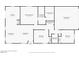 Detailed floor plan of the home with labeled rooms and dimensions for easy visualization at 628 Carlos Julio Ave, North Las Vegas, NV 89031