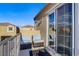 Balcony with comfortable seating offering neighborhood views at 9157 Acclamation Ct, Las Vegas, NV 89149