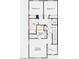 Third floor showing the primary bedroom, bath, laundry, and two other bedrooms with a bath at 9233 Hudson Yards Ct, Las Vegas, NV 89148