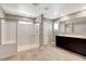 Modern bathroom with a glass-enclosed shower, double vanity, and contemporary finishes at 139 Fulgora St, Henderson, NV 89074