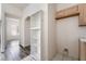 Pantry featuring built-in shelving and adjacent laundry hookups at 1838 N Jones Blvd, Las Vegas, NV 89108
