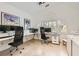 Home office with two work stations and windows with plantation shutters at 1925 Grey Eagle St, Henderson, NV 89074