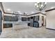 Spacious kitchen featuring stainless steel appliances and tile backsplash at 2051 Saginaw Ave, Pahrump, NV 89048