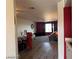 Open-concept living room and dining area featuring wood-look flooring at 2064 Mesquite Ln # 304, Laughlin, NV 89029