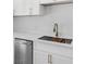 Close up of a modern kitchen with stainless steel appliances and light marble countertops at 2105 Berkley Ave, Las Vegas, NV 89101