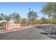 Liberty Center community sign with desert landscaping along the entry road at 2509 Libretto Ave, Henderson, NV 89052