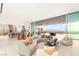 Spacious living area with panoramic views and an seamless transition to the outside at 3 Horseshoe Rock Ct, Henderson, NV 89012