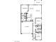 Detailed floor plan showcasing layout of a home with three bedrooms, kitchen, Gathering room and two-car garage at 3237 Walker River St, North Las Vegas, NV 89032