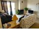 Inviting living room with a fireplace, sofa, and sliding glass door to the balcony at 3550 Bay Sands Dr # 3001, Laughlin, NV 89029