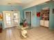 Community lobby area with a glass table, tiled floors, and a welcoming atmosphere at 3550 Bay Sands Dr # 3001, Laughlin, NV 89029