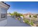 Wide balcony showcasing mountain views and neighborhood scenery, offering an excellent outdoor living space at 4012 Owlshead Mountain St, Las Vegas, NV 89129