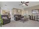 Spacious living room with neutral decor, comfortable seating, and an open layout at 4012 Owlshead Mountain St, Las Vegas, NV 89129