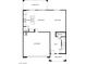 First-floor floor plan showing the layout of the kitchen, living room, and two-car garage at 4388 Cave Lake Ave, North Las Vegas, NV 89032