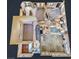 Birds-eye view of floor plan showing layout of first and second floor at 524 Blanche Ct, Henderson, NV 89052