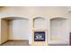 Bright living room featuring a cozy fireplace and neutral walls at 524 Blanche Ct, Henderson, NV 89052