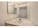 Bathroom featuring a vanity and decorative mirror at 632 Twilight Blue Ave, North Las Vegas, NV 89032