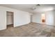 Spacious main bedroom with a ceiling fan, and doors leading to closet and bathroom at 632 Twilight Blue Ave, North Las Vegas, NV 89032
