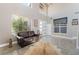 Bright, open-concept living room with high ceilings and plenty of natural light at 695 Orbiter Ln, Las Vegas, NV 89148