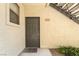 Apartment entry featuring a welcome mat and the unit number 1058 at 8000 Badura Ave # 1058, Las Vegas, NV 89113