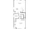 This is a first floor floorplan showing the layout of the kitchen, bedrooms, and garage at 8124 Beebrush Ct, Las Vegas, NV 89113