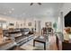 Spacious living room with open floor plan includes modern furnishings and decor at 897 Woodburn Ln, Las Vegas, NV 89138