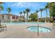 Relaxing pool and spa with lounge chairs and cabanas, perfect for outdoor enjoyment at 950 Seven Hills Dr # 2313, Henderson, NV 89052