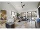 Comfortable living room area with access to the Primary bedroom suite at 9540 Eagle Valley Dr, Las Vegas, NV 89134