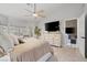 Comfortable main bedroom with access to the living room at 9540 Eagle Valley Dr, Las Vegas, NV 89134