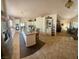 Bright kitchen showcasing a large island and stainless steel appliances at 10561 Rancho Destino Rd, Las Vegas, NV 89183