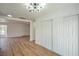Well-lit bedroom with fresh paint, new floors and a large closet for ample storage space at 1109 E Tonopah Ave, North Las Vegas, NV 89030