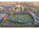 Birds eye view featuring the Topgolf venue and nearby resorts at 135 E Harmon Ave # 3620, Las Vegas, NV 89109