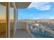 Enjoy this balcony view of the city skyline and nearby mountains from the comfort of your home at 135 E Harmon Ave # 3620, Las Vegas, NV 89109