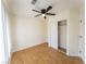 Comfortable bedroom featuring a ceiling fan and closet at 211 Kansas Ave, Henderson, NV 89015