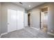 Bedroom with sliding closet doors leading into an ensuite bathroom at 2194 Pigeon Hawk St, Las Vegas, NV 89138