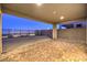 This covered patio features brick pavers and a beautiful view at 2194 Pigeon Hawk St, Las Vegas, NV 89138