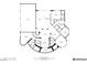 Detailed floor plan showcasing the layout of the first floor with living spaces and bedrooms at 22 Anthem Pointe Ct, Henderson, NV 89052