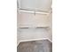 A walk-in closet is ready to organize your wardrobe with shelving and a hanging rod at 2200 S Fort Apache Rd # 2049, Las Vegas, NV 89117