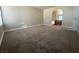Neutral bedroom featuring plush carpeting and view into the bathroom for a comfortable and convenient layout at 2700 N Rainbow Blvd # 1084, Las Vegas, NV 89108