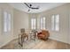 Cozy office space with lots of natural light, plantation shutters, and neutral decor at 4574 Fiore Bella Blvd, Las Vegas, NV 89135