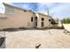 Large backyard with brick paving, perfect for entertaining and relaxation at 5720 Ruby Creek Dr, Las Vegas, NV 89142